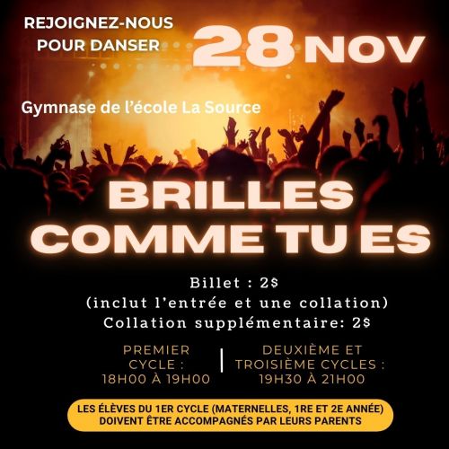 Brilles comme tu es - Danse au gymnase - LA SOURCE